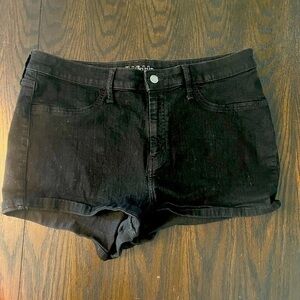 Black Jean Shorts size 16 Wild Fable